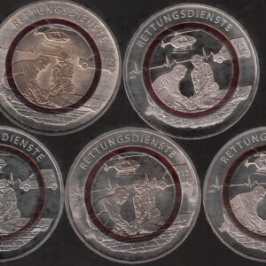 2026 Germania € 10 Servizio di Soccorso 5 zecche Bimetallico con polimero