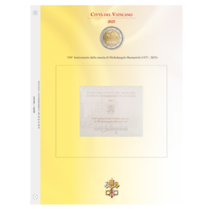 2025 Vaticano € 2 550° Anniversario della nascita di Michelangelo Buonarroti Aggiornamento Abafil